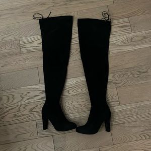 Thigh High Faux Suede Boots